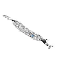 Браслет Ciclon, Oasis, с кристаллами Swarovski, кожа, CN-251112 синий