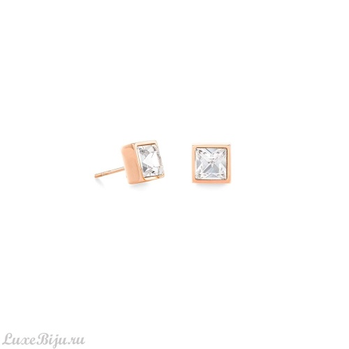 Пусеты Coeur de Lion Crystal-Rose gold, 0500/21-1822
