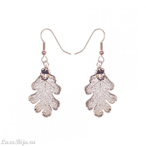 Серьги Ester Bijoux Папоротник SK104GA-G/S BR