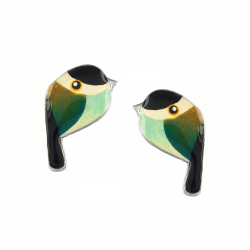 Серьги TARATATA, Fabuleuse, с цветной смолой и узорами, TT-W25-01902-107 зеленый