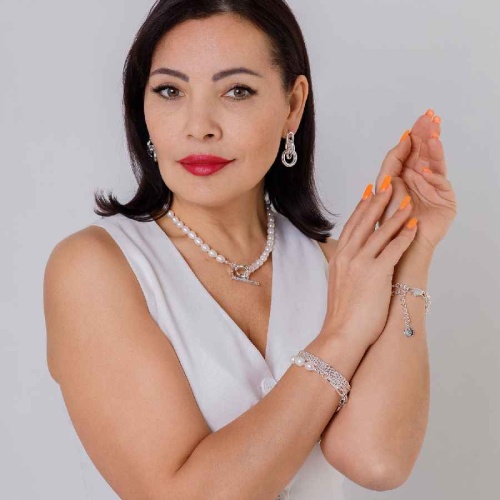 Колье Fiore Luna String of Pearls Togl, BL4502 S фото 2