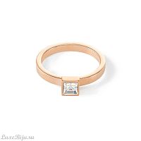 Кольцо Coeur de Lion Crystal-Rose gold 19 мм, 0501/40-1822 60