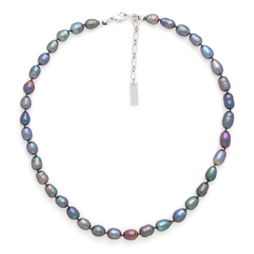 Колье Nature Bijoux, Pebble Beach, с жемчугом, NB25.2-15-43611 серый фото 2