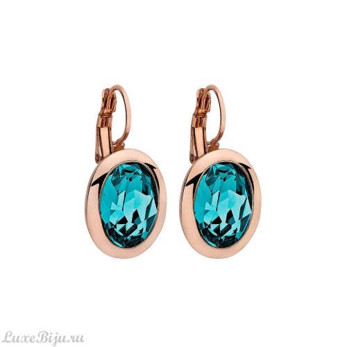 Серьги Qudo Tivola Indicolite 303020 BL/RG