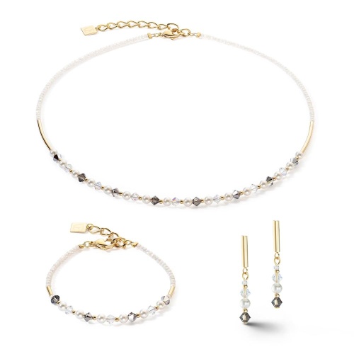 Пусеты Coeur de Lion Grey-Crystal, 6022/21-1218 фото 5