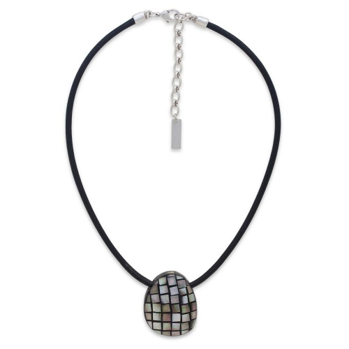 Колье Nature Bijoux, Rivoli, с перламутровой мозайкой, NB26.2-15-43902 серый