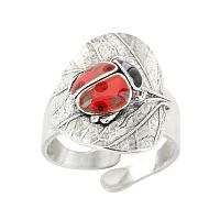 Кольцо TARATATA, Cox, разъемное, с цветной смолой, TT-T25-04403-103 красный