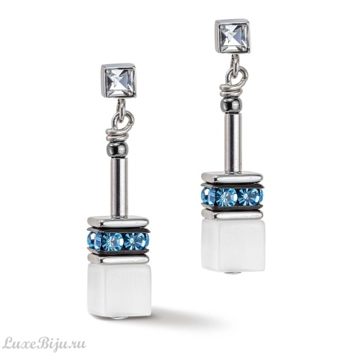Пусеты Coeur de Lion Aqua Monochrome, 4012/21-2000