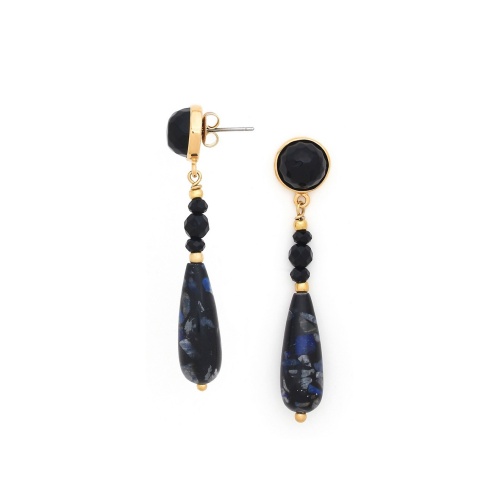 Серьги Nature Bijoux, Venezia, с агатом и яшмой, NB24.2-12-79506 синий фото 2
