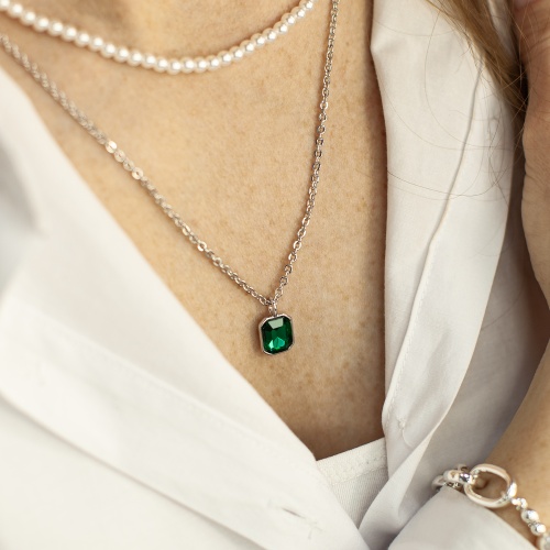 Колье Fiore Luna EMERALD, BCN08992-07 фото 4