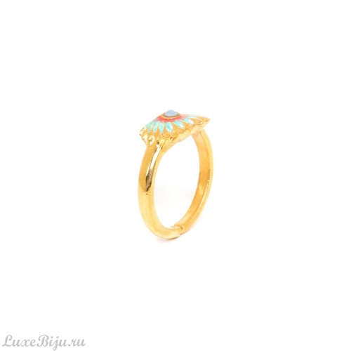 Кольцо Franck Herval, Judy, разъемное, кристалл Swarovski, эмаль, FH22.1-19-62970 золотистый фото 2