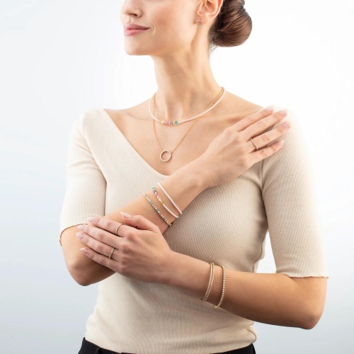 Кольцо Coeur de Lion Multicolour Pastel Gold, 0146/40-1590 54 фото 2