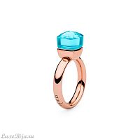 Кольцо Qudo Firenze aqua 18.5 мм 610083 BL/RG