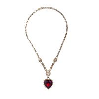 Колье Celeste G, с кристаллом Swarovski в форме сердца, CS26.1-1098 красный