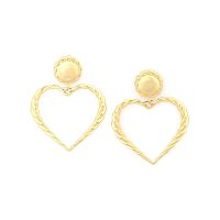 Серьги ORI TAO, Merida, с сердцем, OT24.2-12-32045 золотистый