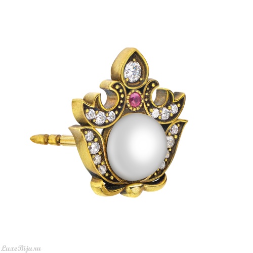 Серьги пусеты Fiore di Firenze OR0606, малые фото 8