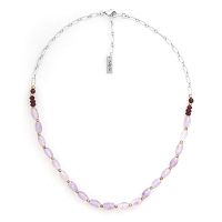 Колье Nature Bijoux, Gotborg, с аметистом и гранатом, NB25.2-15-43664 сиреневый