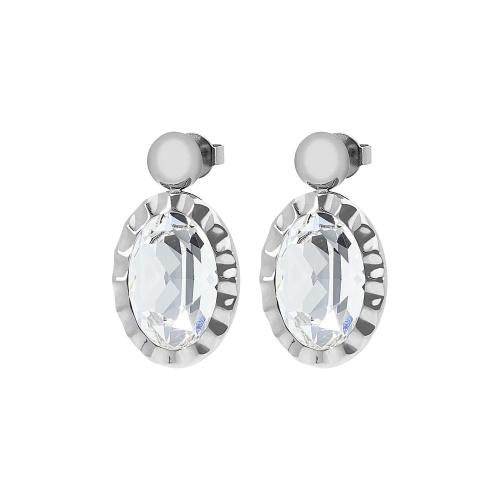 Серьги Qudo TIVOLA UNICA big (S/P) Crystal 2,65cm, 332000 фото 3