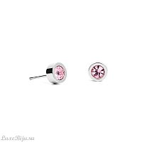 Пусеты Coeur de Lion Silver Rose, 0228/21-1917