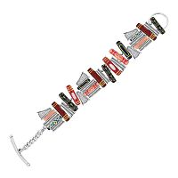 Браслет TARATATA, Romans, с цветной смолой и золотистый краской, TT-H25-01302-10M серебристый