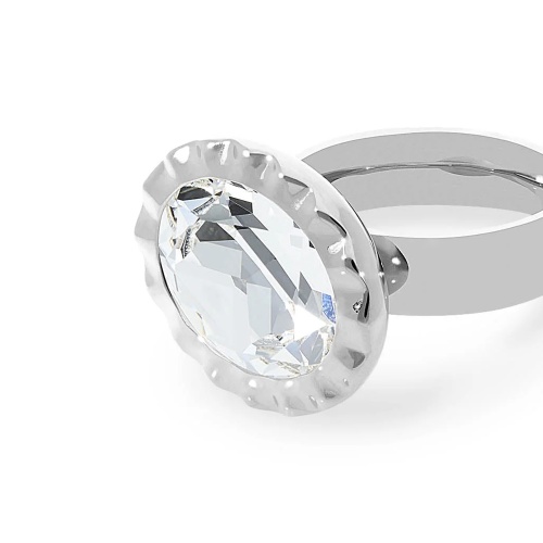 Кольцо Qudo TIVOLA UNICA big (S/P) Crystal 56, 686693 фото 8