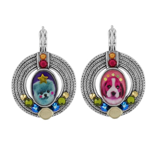 Серьги TARATATA, Tootoo, асимметрия,смола,бусины,стразы,блестки, TT-W23-10775-10M серебристый