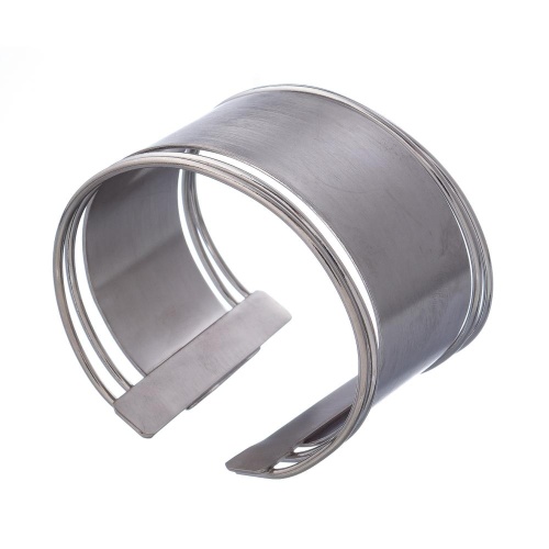 Браслет Katerina Vassou, Aurea, кафф, KV23-307554S серебристый фото 2