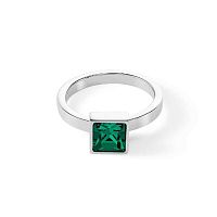 Кольцо Coeur de Lion Dark green-silver 16.5 мм, 0500/40-0548 52