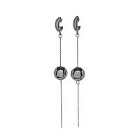Серьги Moon Paris, Ringo, полукольца с зеркальными шарами, MR-23.02-004 серебристый