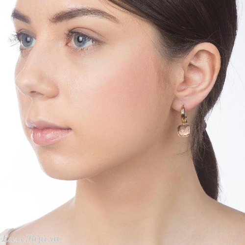 Серьги Qudo Firenze light peach 300101 BR/RG фото 2