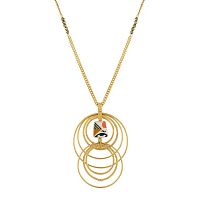 Колье TARATATA, Swing, с цветной смолой и стеклянными бусинами, TT-E23-11120-20M золотистый