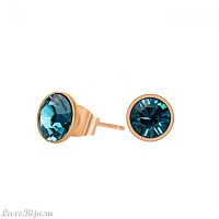 Пусеты Fiore Luna Indicolite SWE298 IN RG