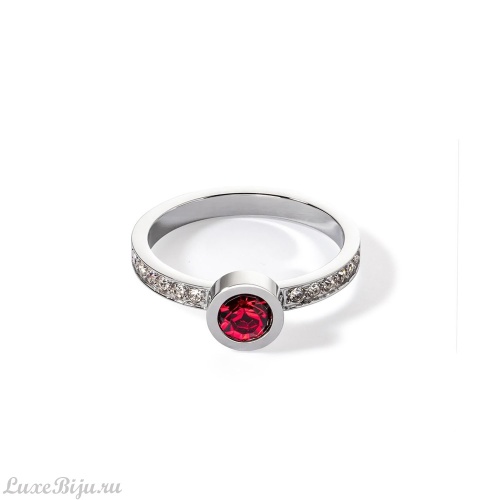 Coeur de Lion Кольцо Coeur de Lion Red-Silver 17.2 мм 0228/40-0317 54