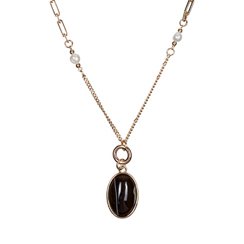 Колье Fiore Luna COFFE AGATE, LN5153 BR/G фото 3