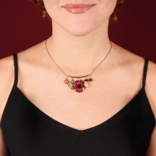 Колье TARATATA, Carmen, золотистый песчаник, солнечный камень, TT-W25-04104-203 красный фото 3