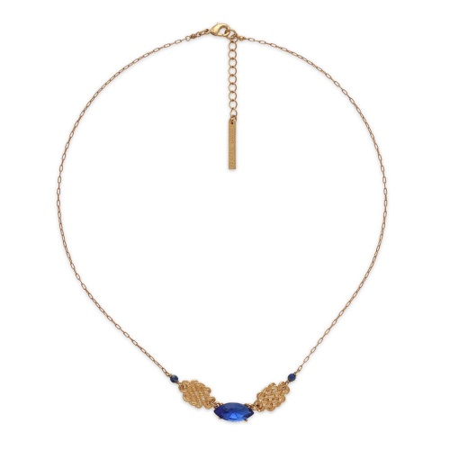 Колье Franck Herval, Charlie, с кристаллом Swarovski и лазуритом, FH26.2-15-64700 синий