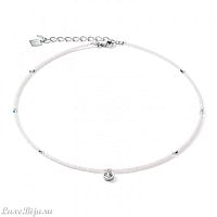 Колье Coeur de Lion White-Silver 5033/10-1417