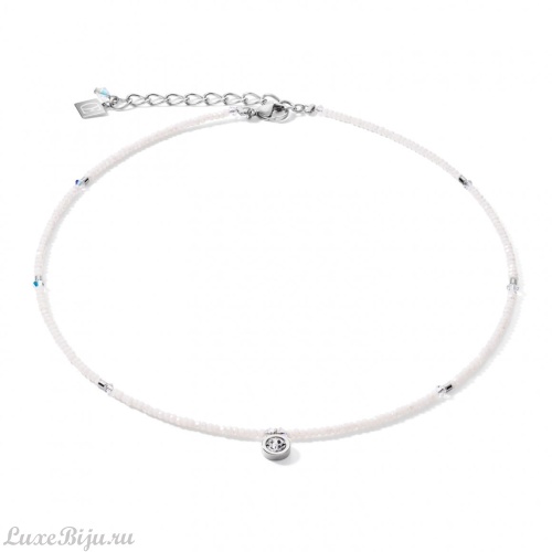 Колье Coeur de Lion White-Silver 5033/10-1417