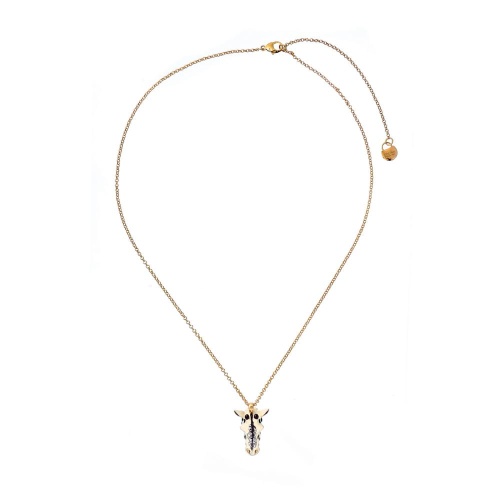 Колье Polina Firenze, жираф с эмалью, PF26.1-PE2537 бежевый фото 2