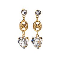 Серьги Celeste G, с кристаллами Swarovski, CS26.1-1101 хрустальный