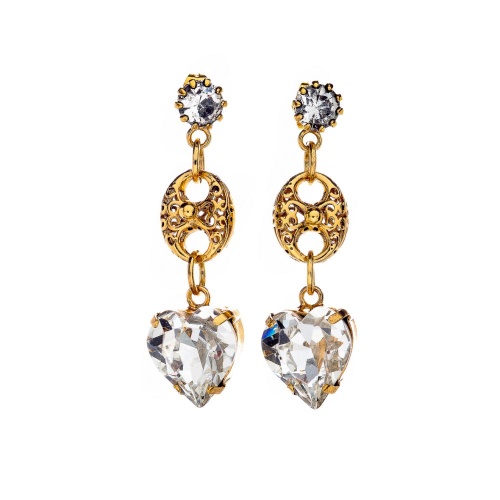 Серьги Celeste G, с кристаллами Swarovski, CS26.1-1101 хрустальный