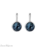 Серьги Possebon pearl sodalite