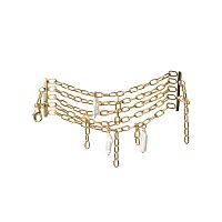 Браслет Katerina Vassou, Tempo, многослойный, с жемчугом, KV26.1-405878G золотистый