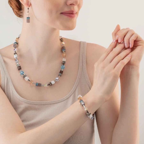 Колье Coeur de Lion Aqua-Beige, 4505/10-2010 фото 4