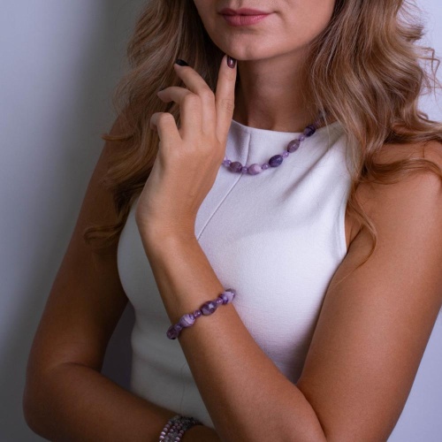 Браслет Lanzerotti, Ispirazione, аметист, флюорит, LZ-24.10-386 сиреневый фото 4