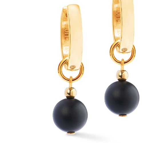 Серьги Coeur de Lion Black-Gold, 4089/21-1316 фото 2