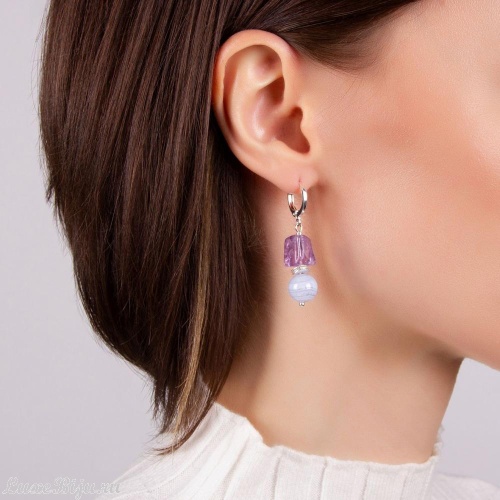 Серьги  Lanzerotti Lavanda LZ-21.03-065_9636 фото 2