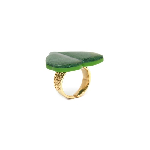 Кольцо Nature Bijoux, Kirindy, разъемное, с акриловым листом, NB24.2-19-25185 зеленый фото 4