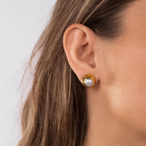 Серьги Lanzerotti, Splendore, с жемчугом, LZ-24.08-305 золотистый фото 2