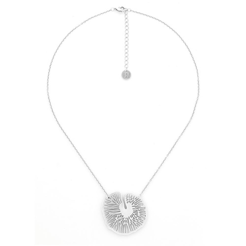 Колье ORI TAO, Water Lily, текстурированный металл, OT25.1-15-31862 серебристый